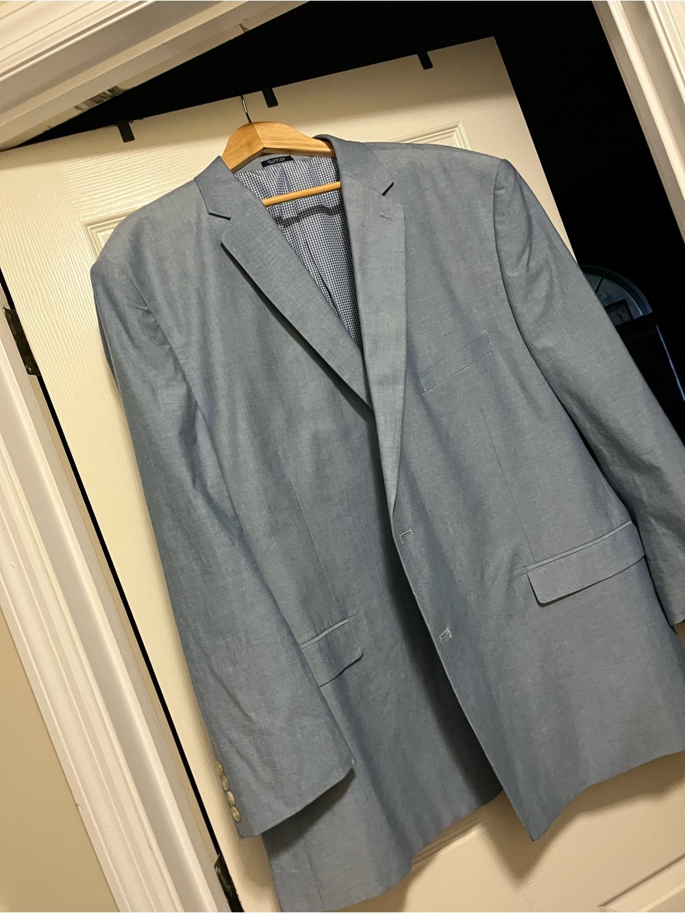 Saddlebred Light Blue Single-Breasted Sport Coat